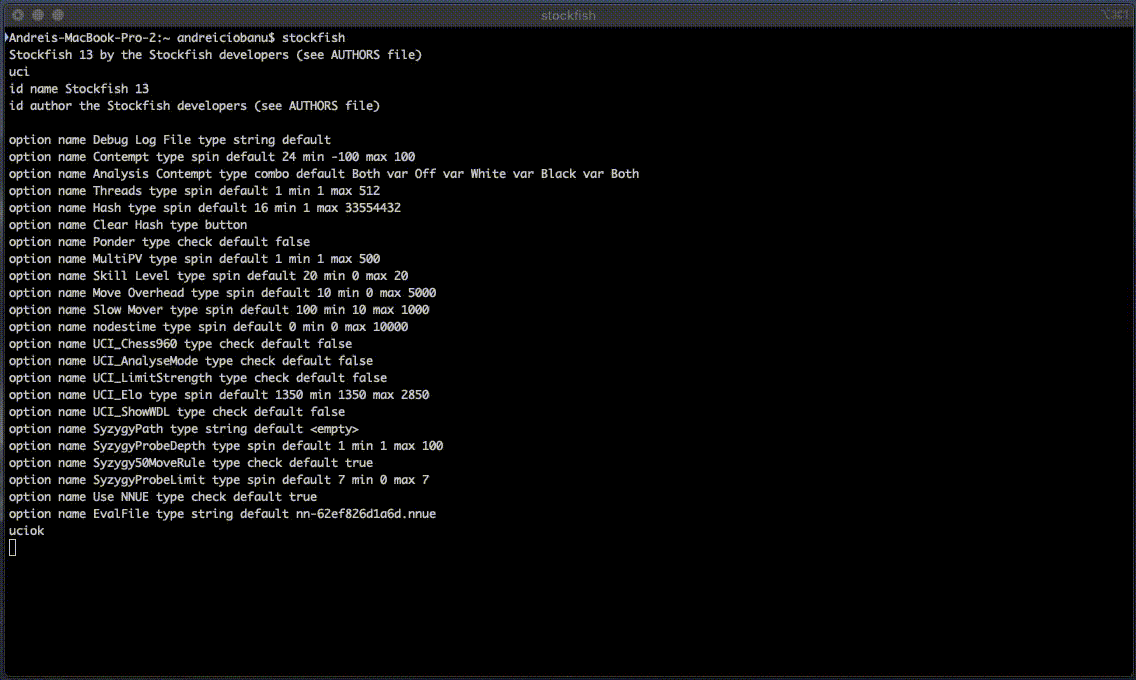 Amifish: Chess program interface for Stockfish engine (Amiga OS4)